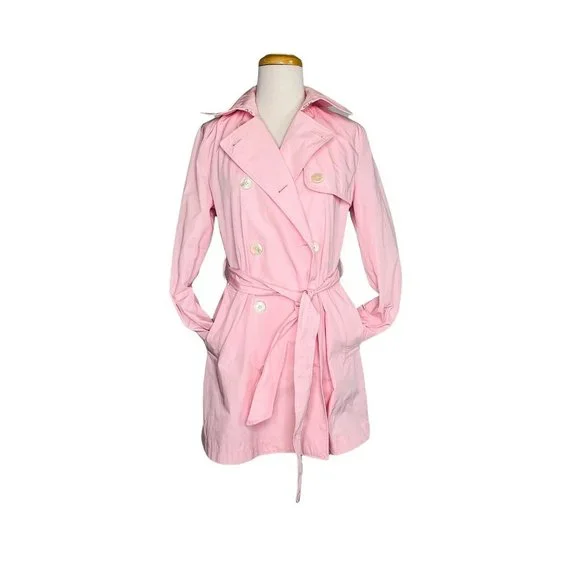 Ralph lauren pink trench coat hotsell
